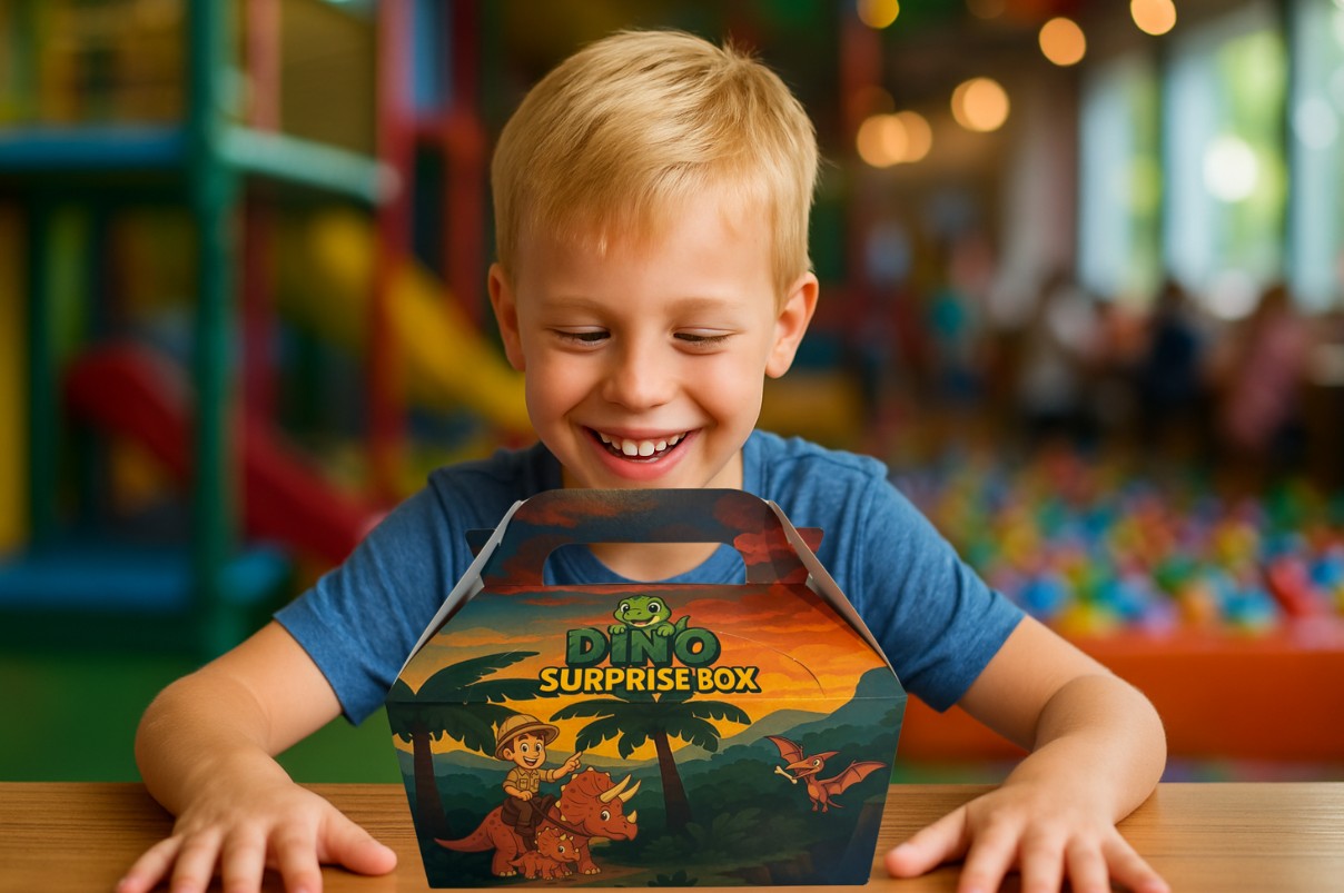 Kidsbox dino met dino speelgoed