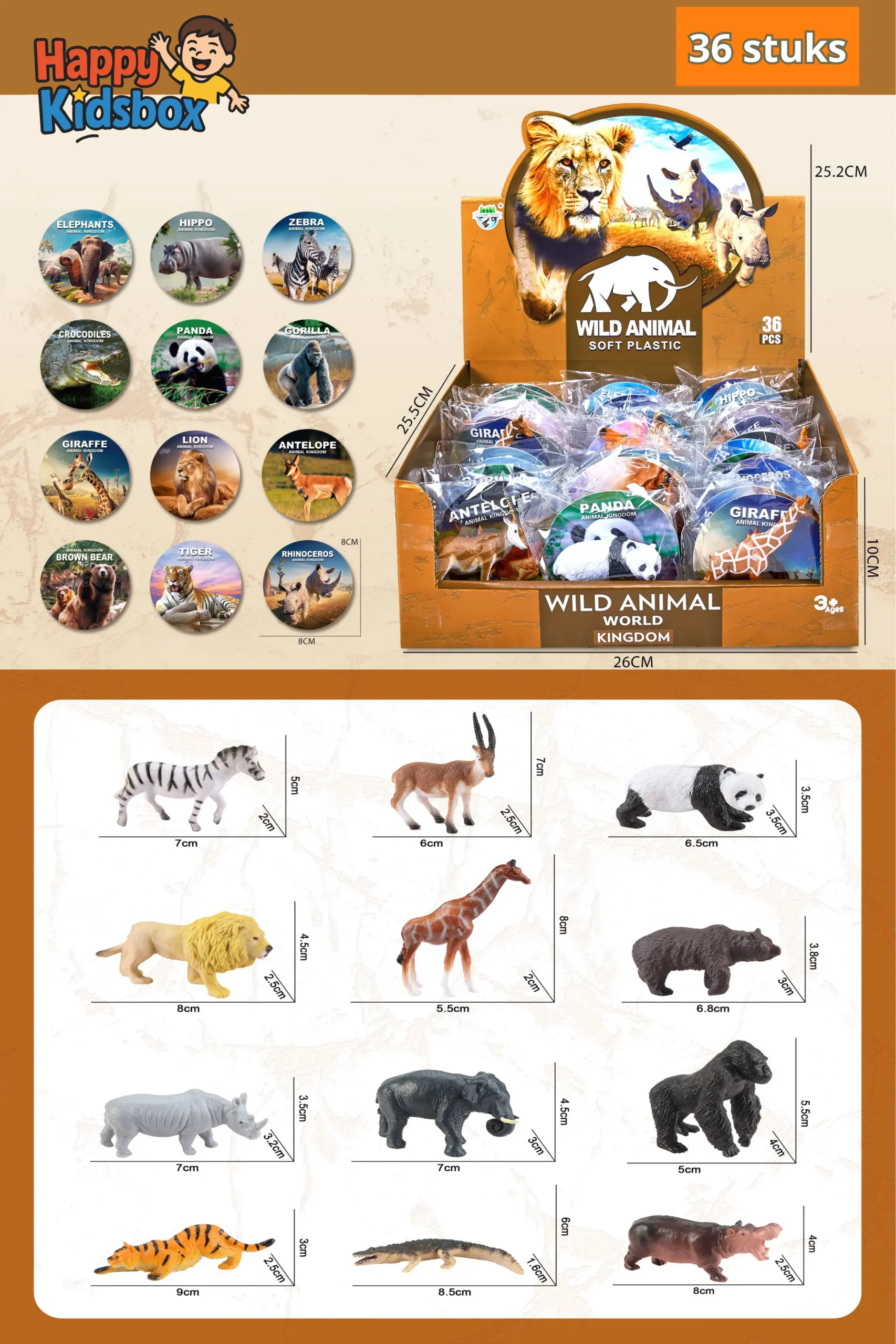 Kidsbox wilde dieren met speeltjes - Afbeelding 3